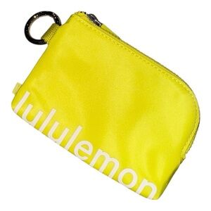 Lululemon Clippable Card Pouch, Daisy Glow/Light Ivory OS NWT